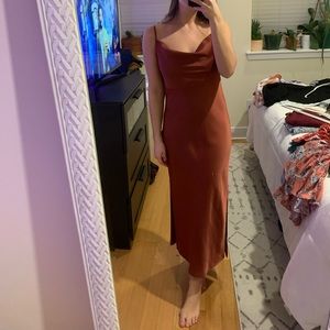 BHLDN Satin Midi Dress